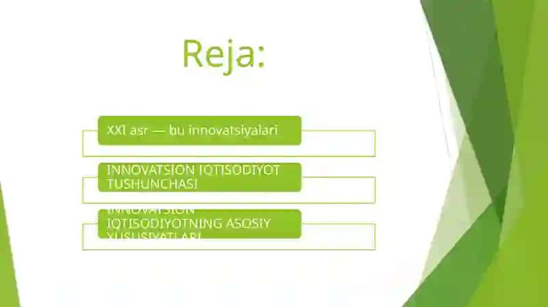 Innovatsion iqtisodiyotda innovatsion faoliyatning zarurligi, vazifalari va ahamiyati 2