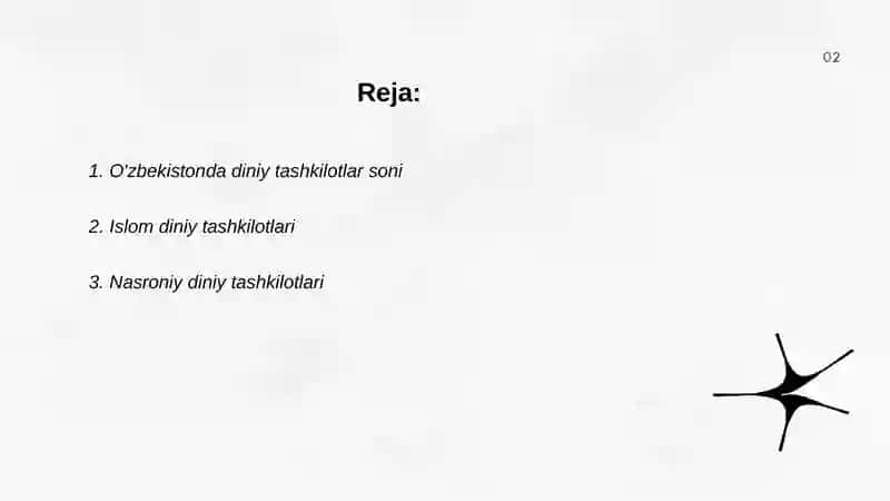 Oʻzbekistonda faoliyat yurituvchi diniy tashkilotlar 2