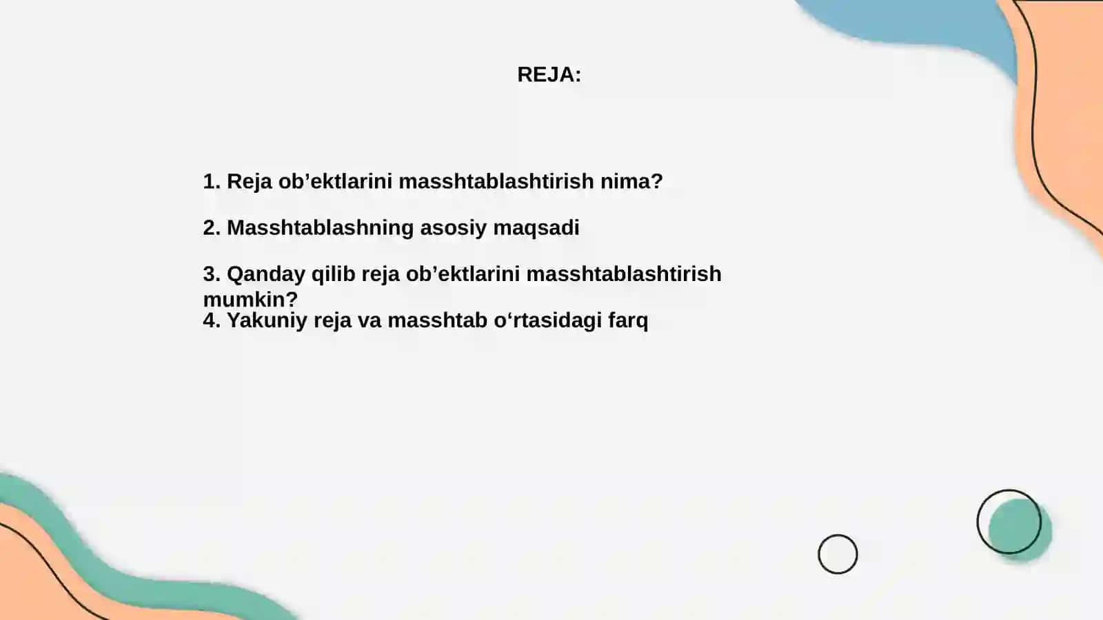 Reja obʼektlarini masshtablashtirish 2
