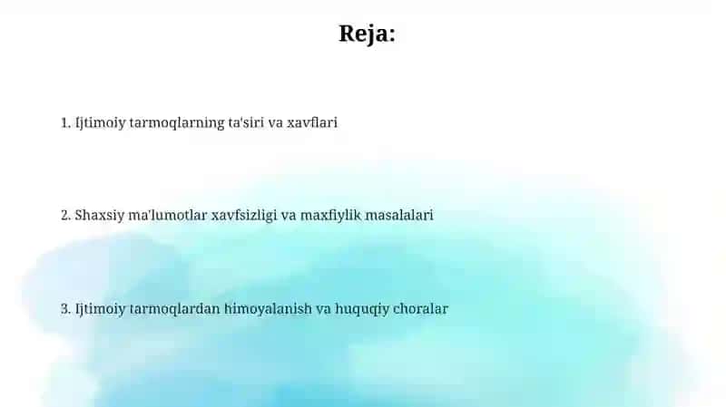 Ijtimoiy tarmoqlar va ularning tahdidlari 2