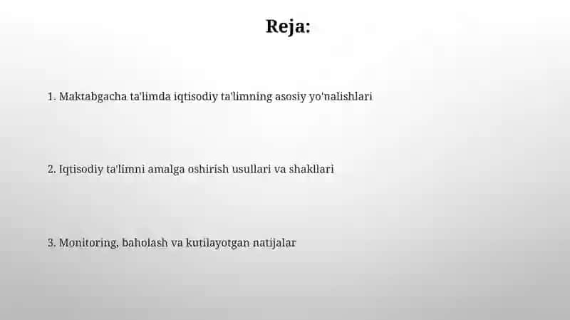 Iqtisodiy ta'limning asosiy yo'nalishlari 2