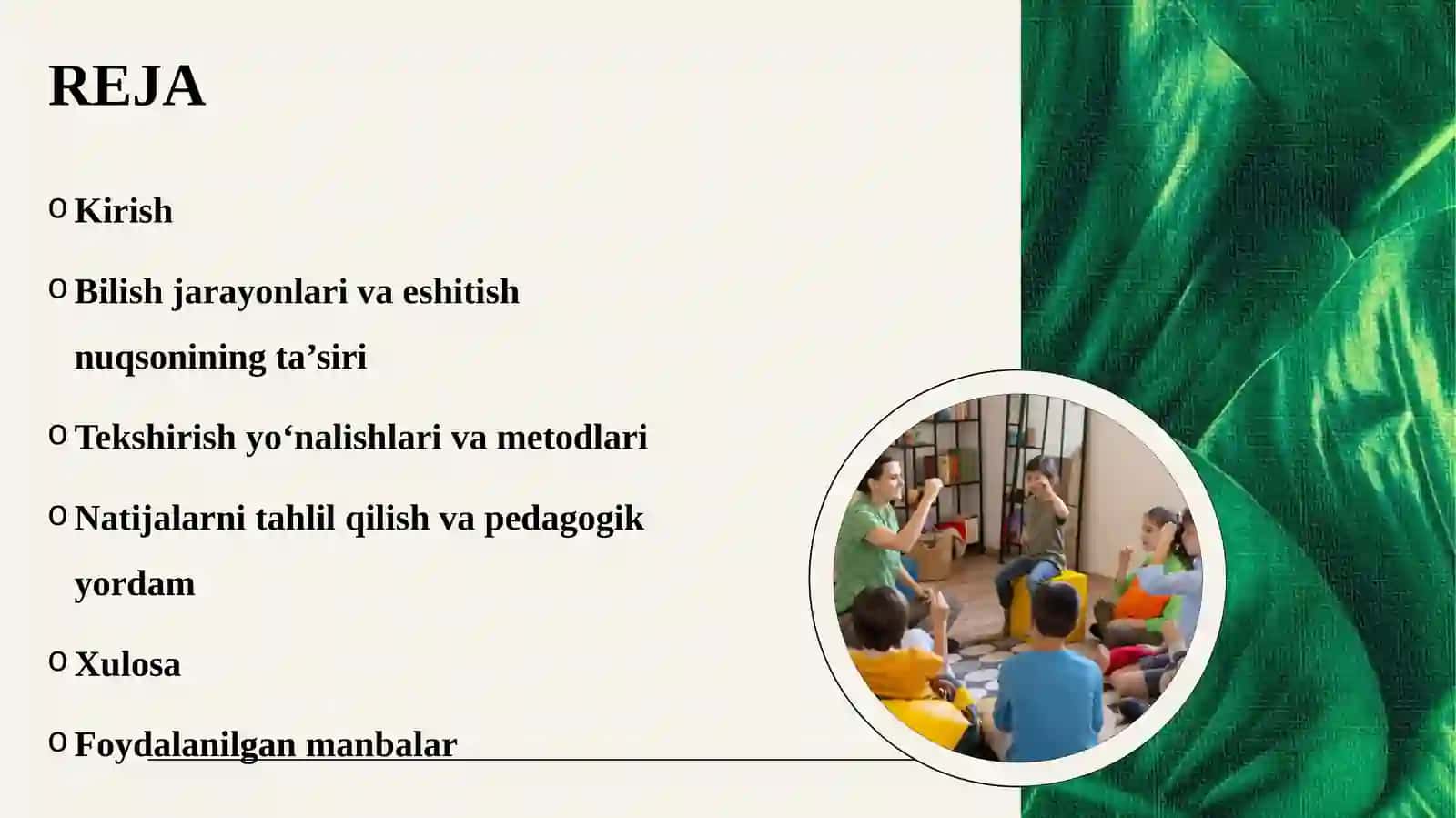 Eshitishida nuqsoni bo‘lgan bolalarni bilish jarayonlarini tekshirish 2