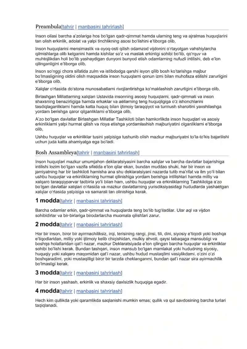 Inson huquqlari umumiy deklaratsiyasi 2