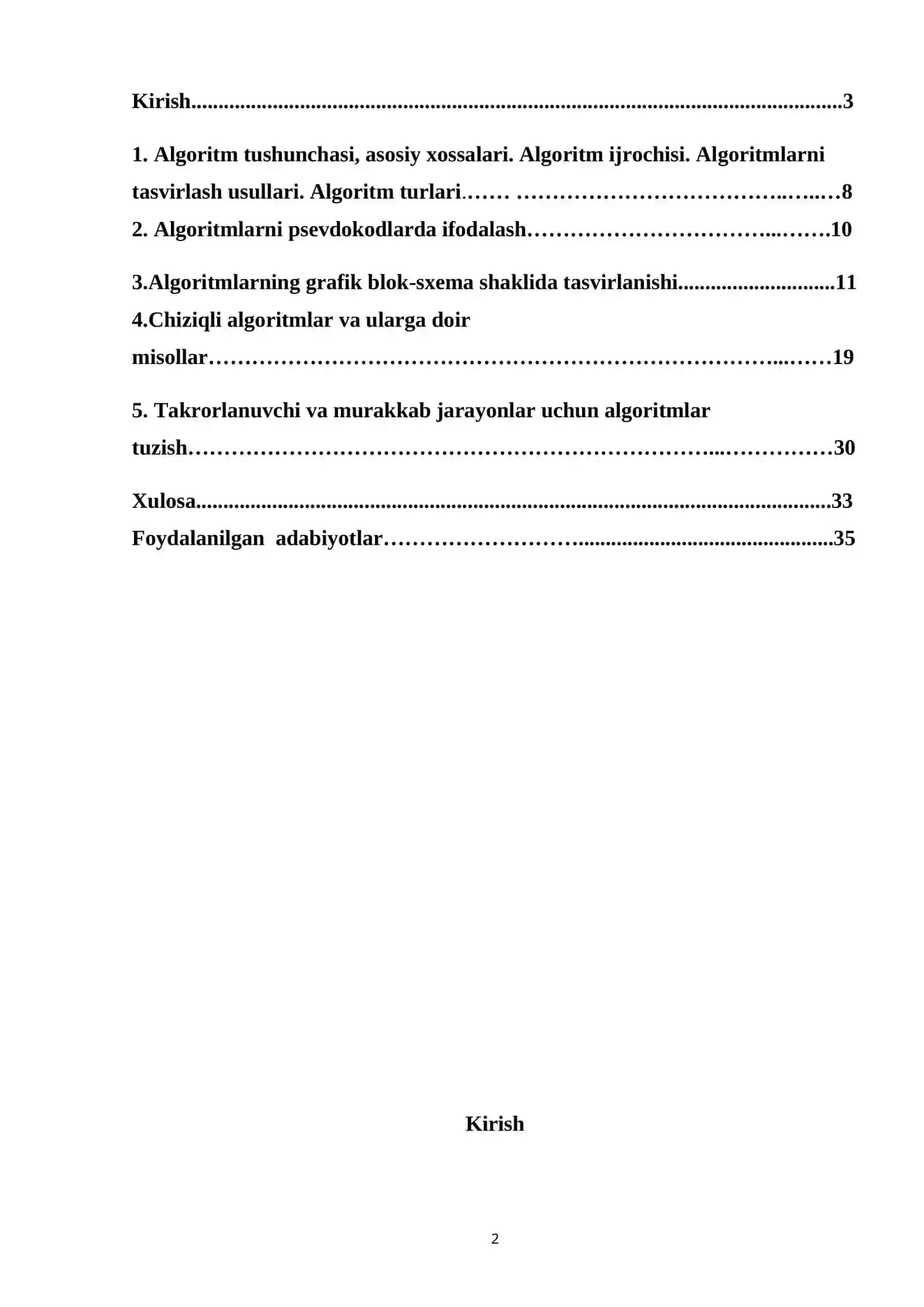 Chiziqli algoritmlar mavzusini o’qitishda innovatsion texnologiyalardan foydalanish. Kurs ishi. 2