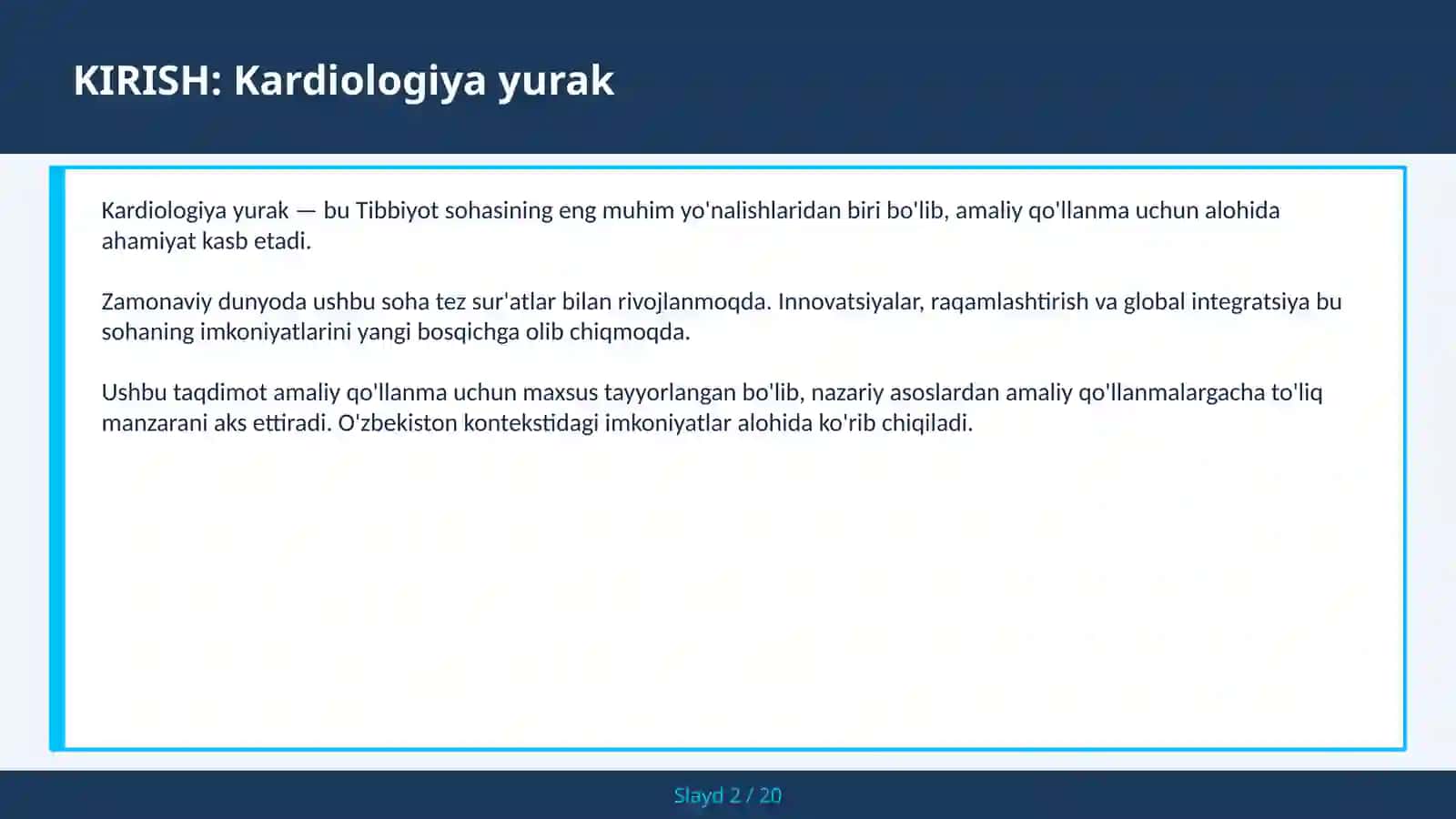 Kardiologiya yurak 2