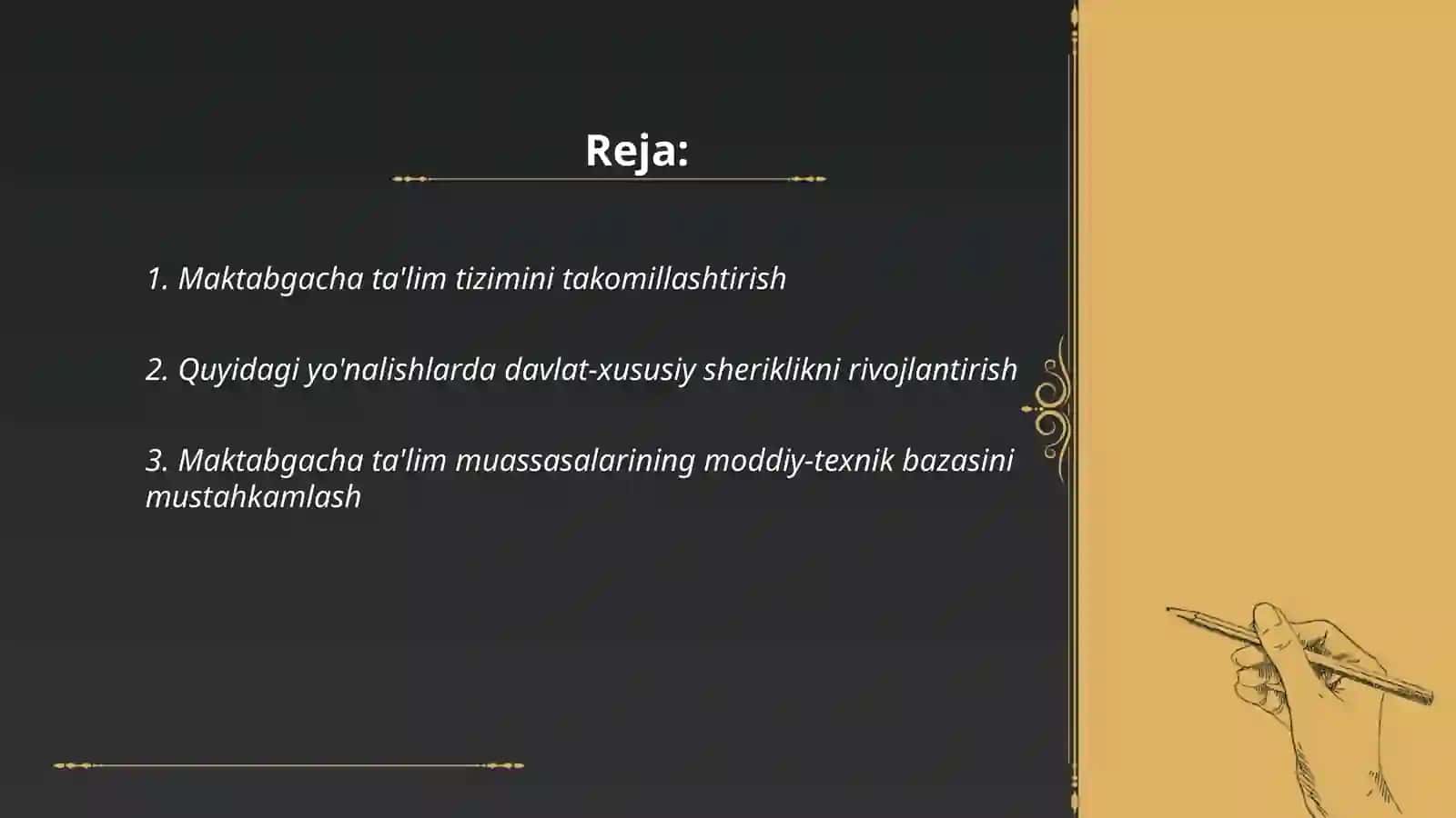 O‘zbekistonda maktabgacha va xalq ta‘limini 2030-yilgacha rivojlantirish konsepsiyalari 2