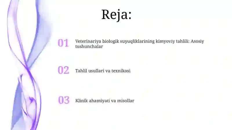 Veterinariya biologik suyuqliklarining kimyoviy tahlili 2