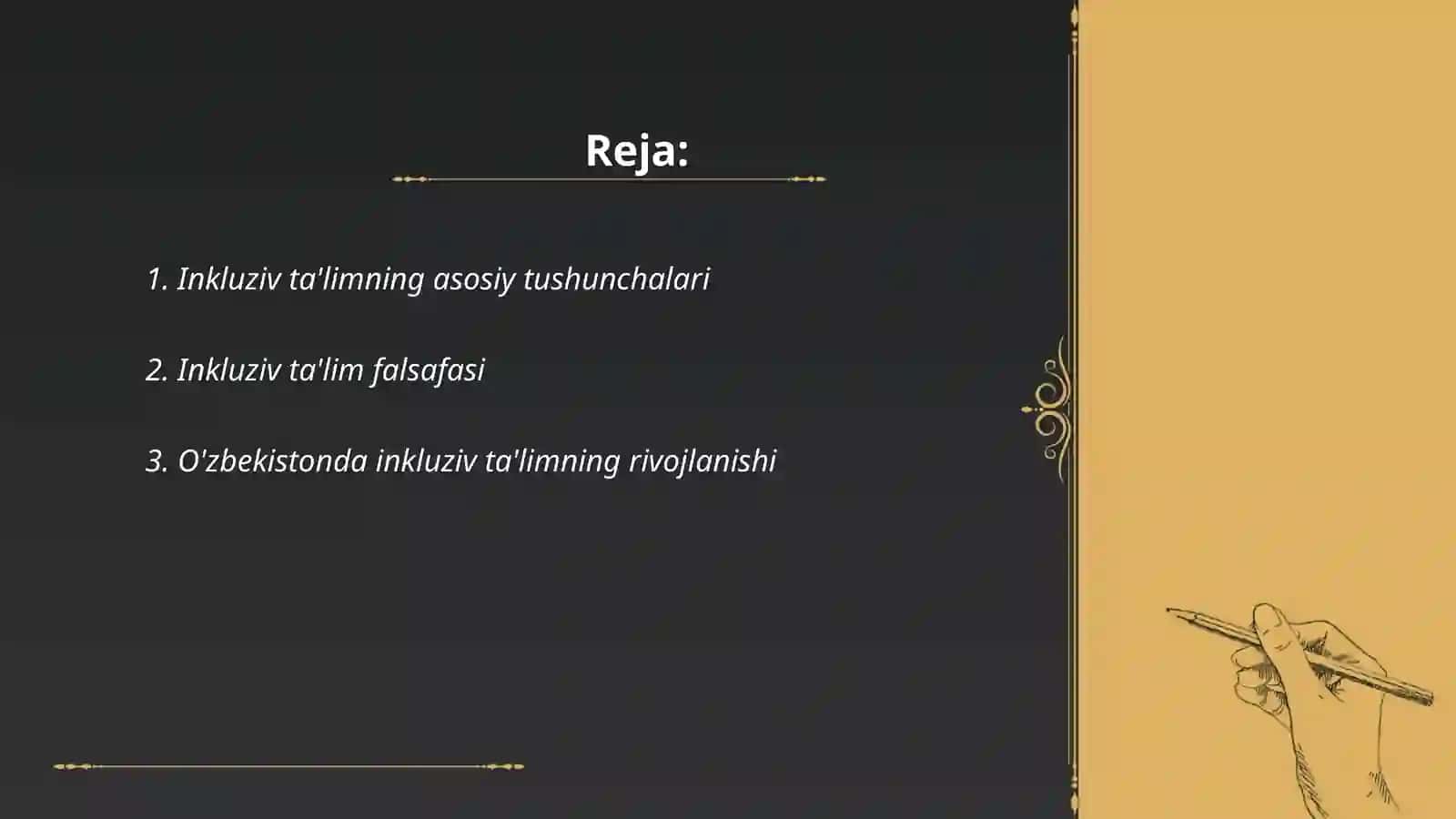 Inkluziv talim kursining predmeti maqsadi va vazifalari 2