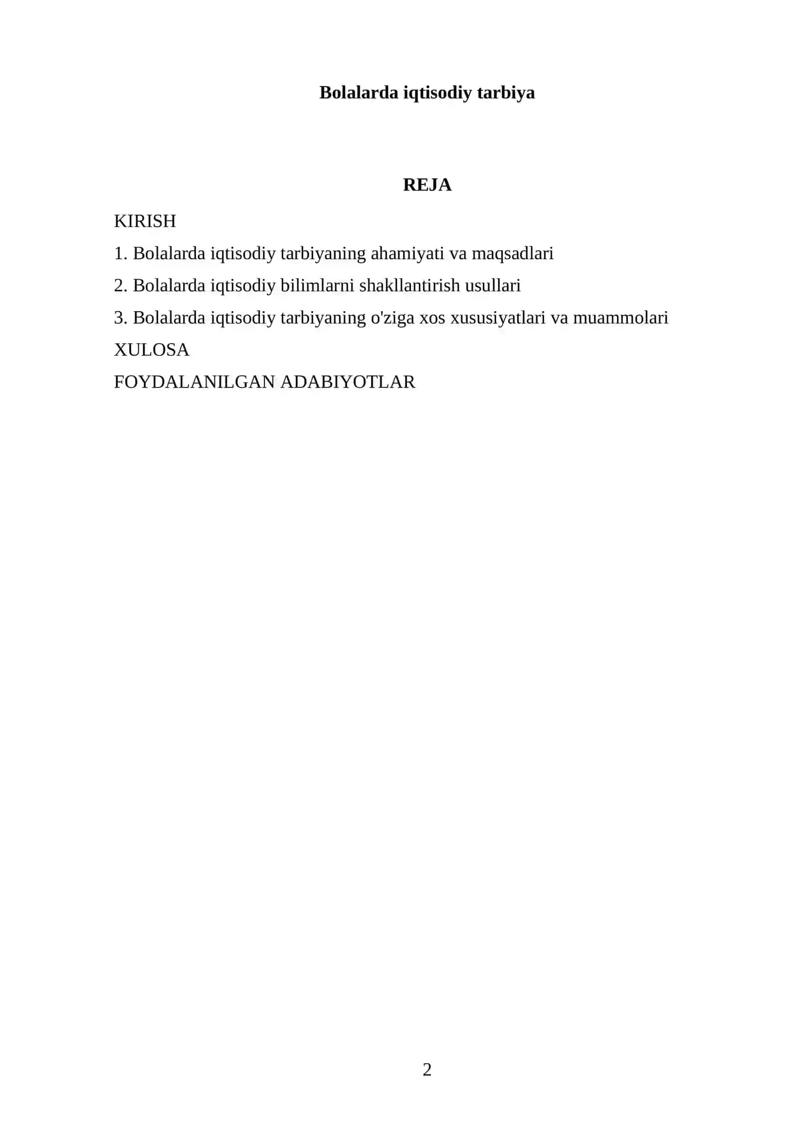 Bolalarda iqtisodiy tarbiya 2