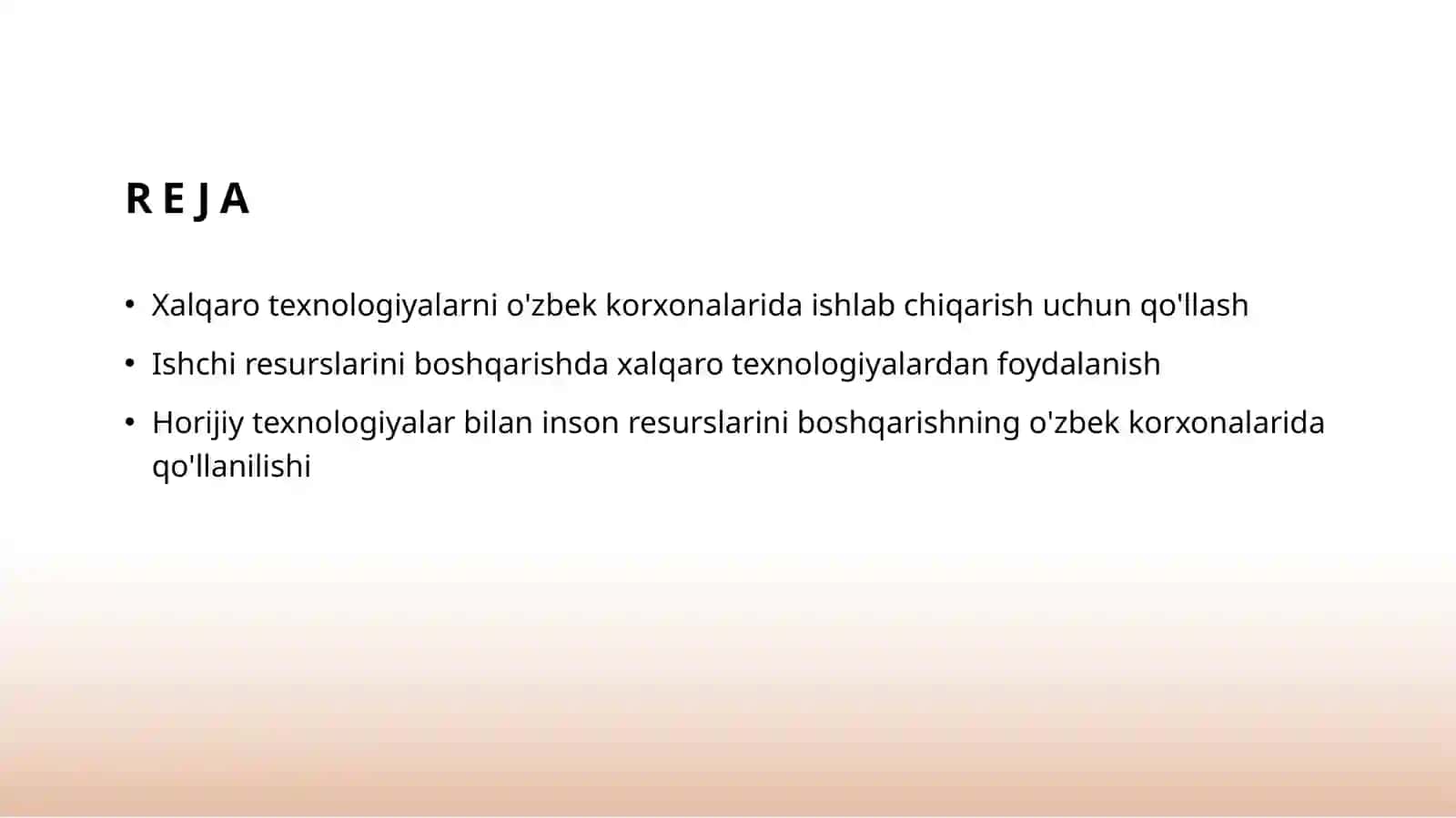 O‘zbekiston korxonalarida inson resurislarini boshqarishda xorijiy texnologiyalardan foydalanish 2