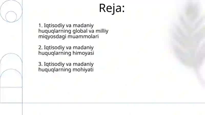 Iqtisodiy va madaniy huquqlar 2