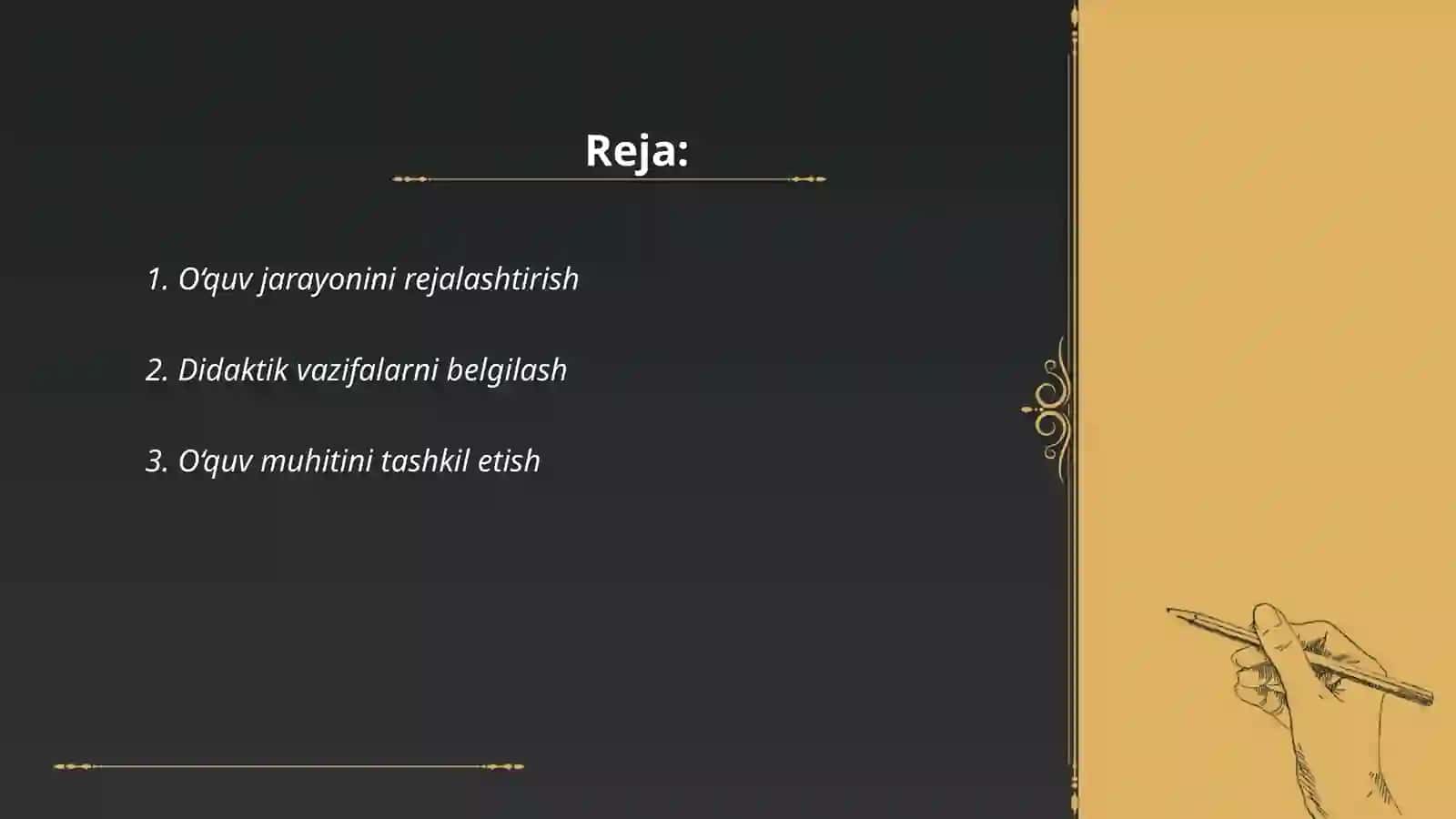 O‘quv vaziyati 2
