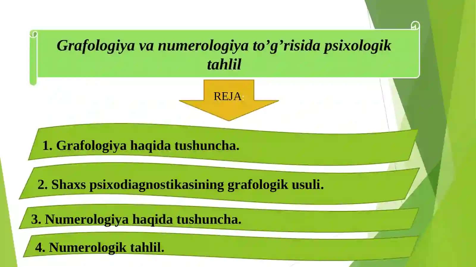 Grafologiya va numerologiya to’g’risida psixologik tahlil 2