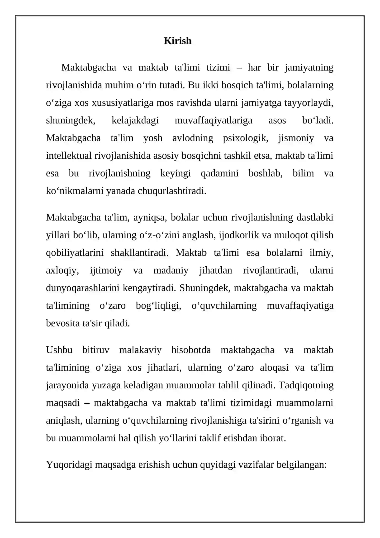 Maktabgacha va maktab ta'limi tizimi 2
