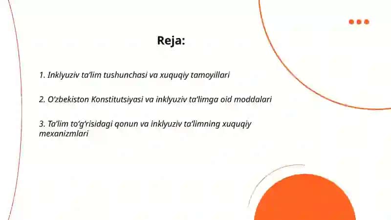 Inklyuziv taʼlimning xuquqiy asoslari 2