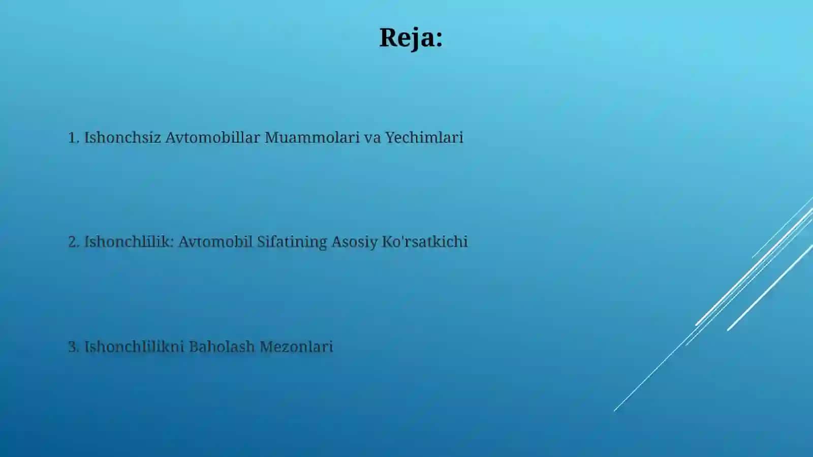 Ishonchlilik: Avtomobil Sifatining Asosiy Ko'rsatkichi 2