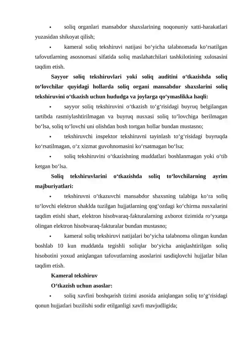 SAYYOR SOLIQ TEKSHIRUVINI TASHKIL ETISH 2