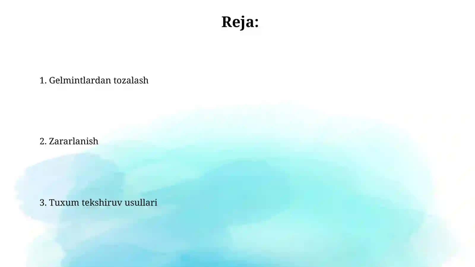 Ovogelmintoskopiya usullari 2
