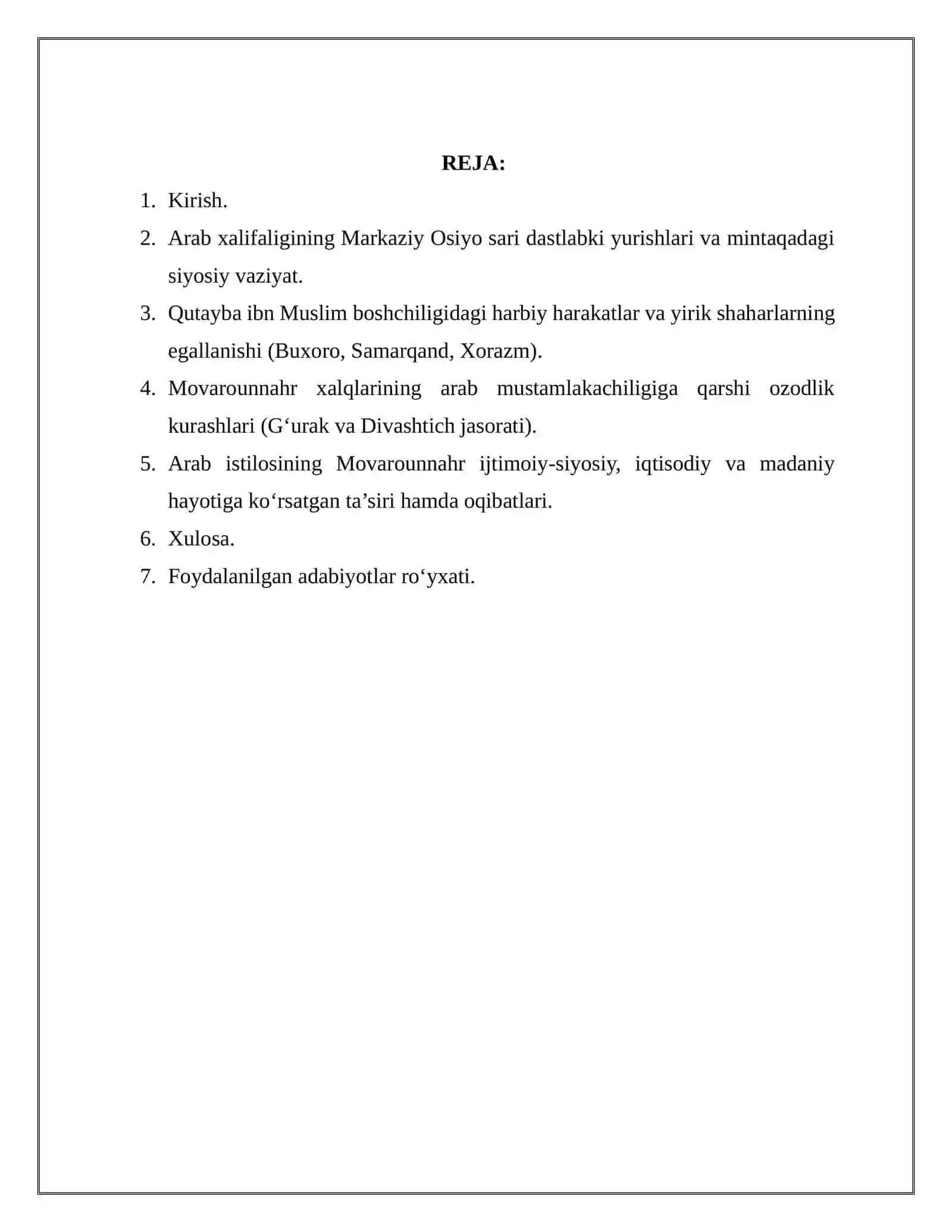 ARAB XALIFALIGINING MOVAROUNNAHRNI ZABT ETISHI: URUSHLAR, STRATEGIYALAR VA TARIXIY OQIBATLAR 2