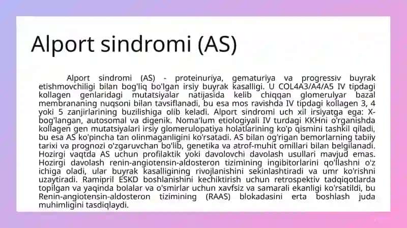 Alport sindromi 2