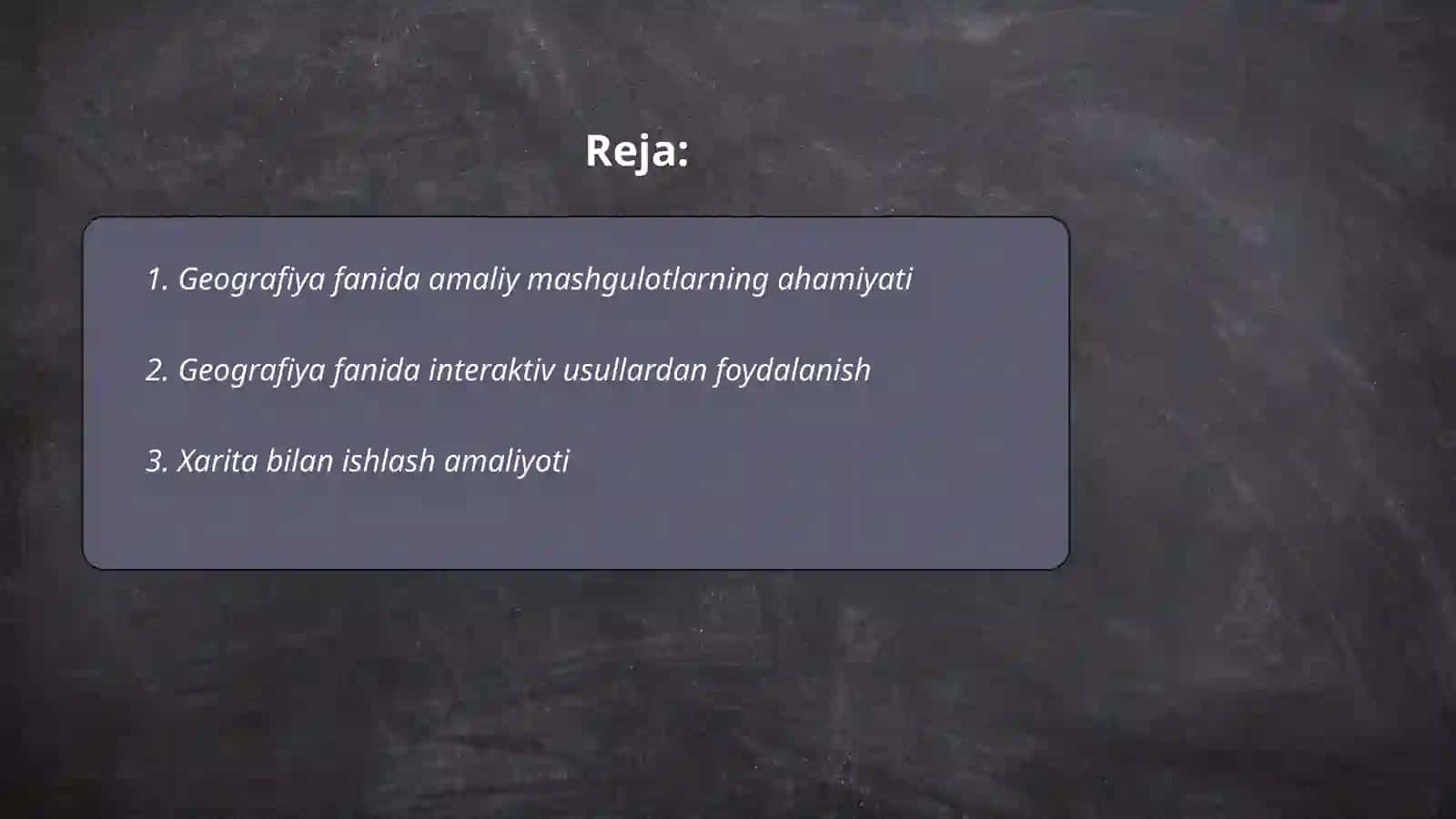 Geografiya fanidan amaliy mashgulotlardan foydalanish metodikasi 2