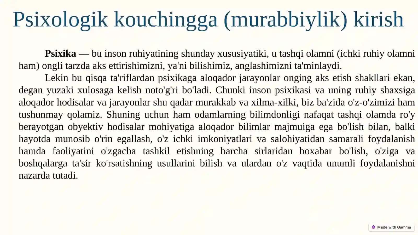 Psixologik kouching yangi yondashuv sifatida rivojlanish tarixi 2