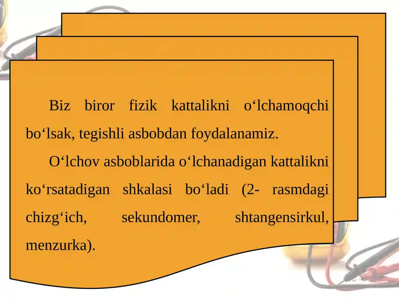 6-sinf Fizika fanidan O'lchashlar va o'lchash aniqligi dars taqdimoti 2