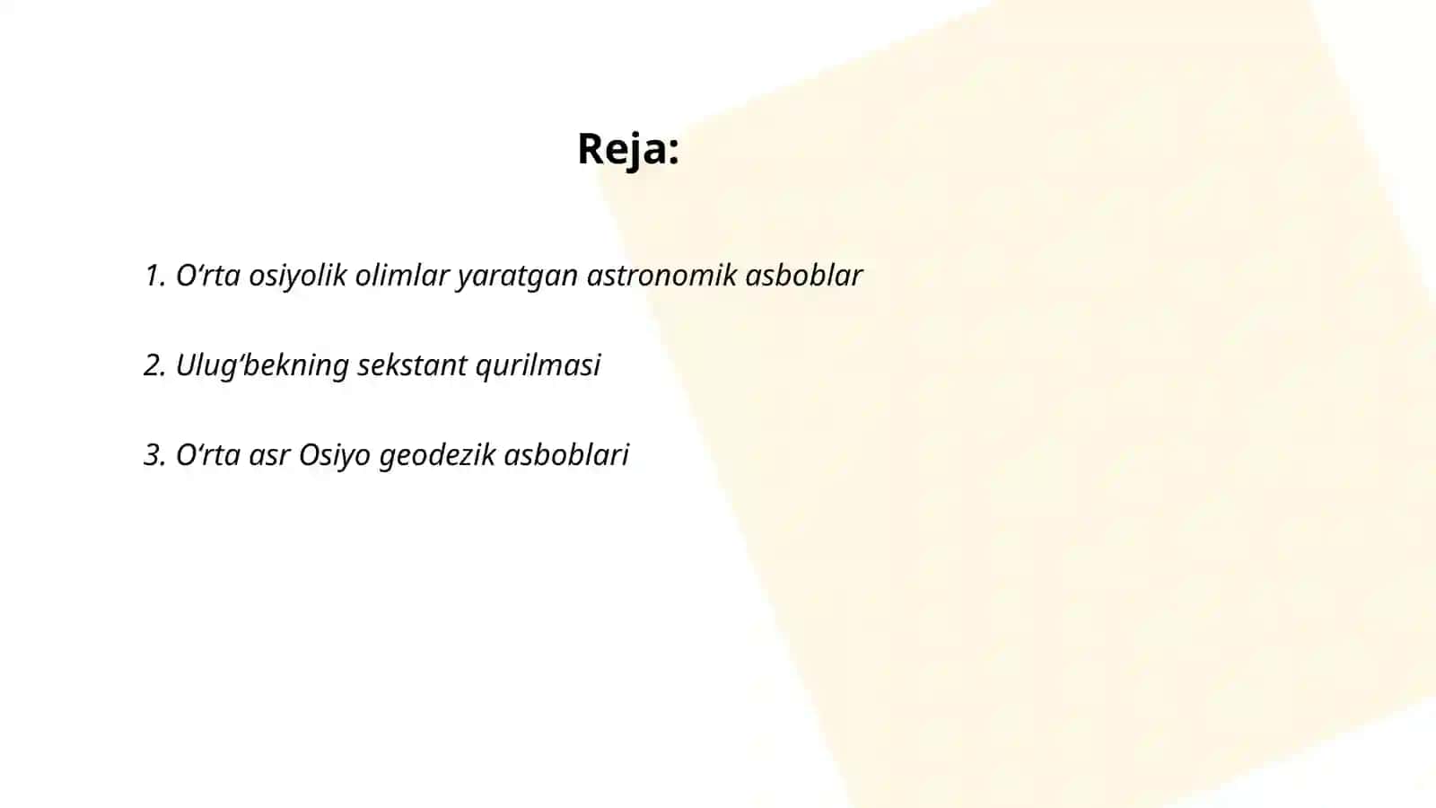 Oʻrta osiyolik olimlar yaratgan astronomik asboblar 2