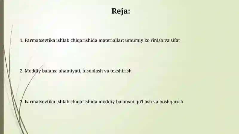 Farmatsevtika ishlab chiqarishida ishlatiladigan materiallar 2