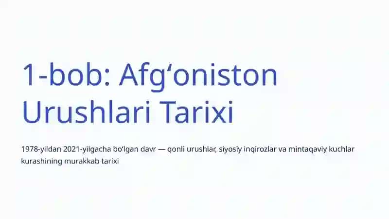 Afgʻoniston Masalasi: Tarix, Geosiyosiy Raqobat va Mintaqaviy Ta'sirlar 2