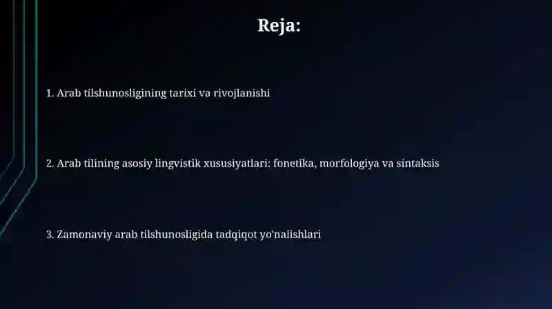 Arab tilshunosligi 2