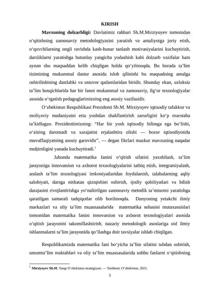 Boshlang'ich sinf matematika darslarida iqtisodiy masalalarni o'rgatish metodikasi 2