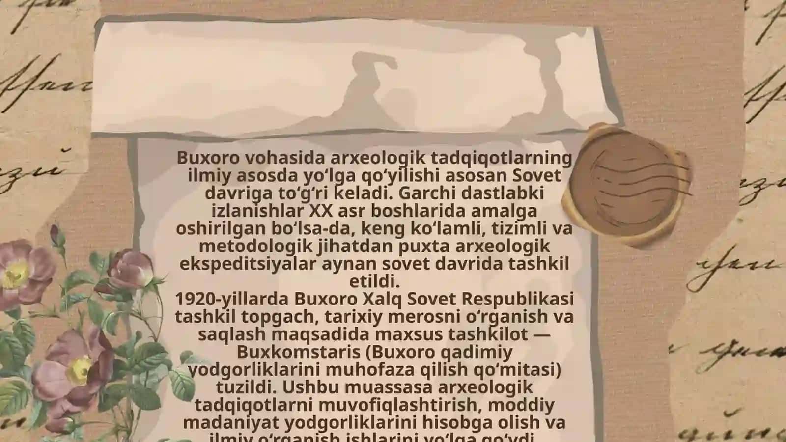 Sovet davrida Buxoro vohasida olib borilgan arxeologik dalat tadqiqotlari 2