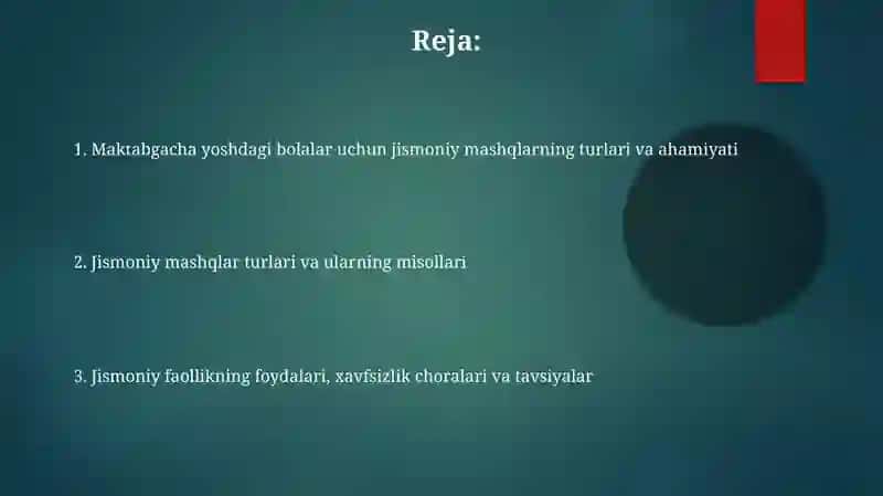 Jismoniy mashqlar bolani mustahkamlash 2