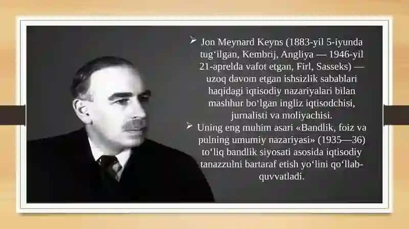 Jon Meynard Keyns Ta’limoti va Keynschilik 2