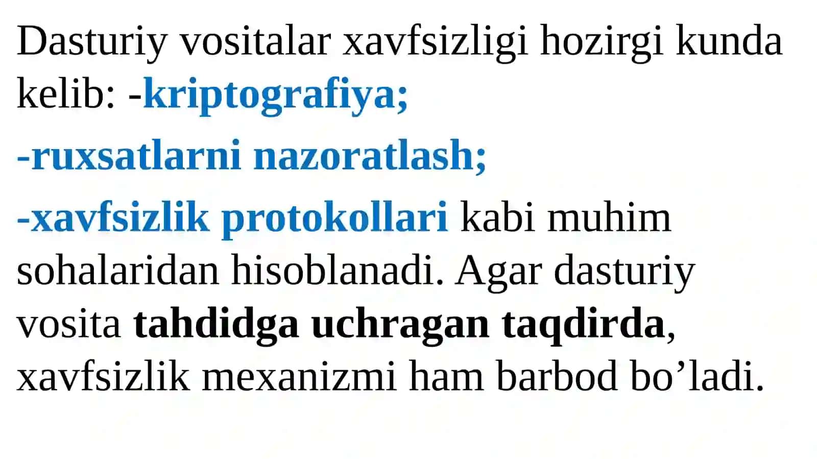 Dasturiy vositalarda gixavfsizlik muammolari 2