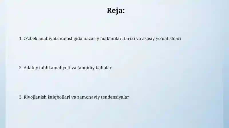 O' zbek adabiy tanqidida nazariy maktablar 2