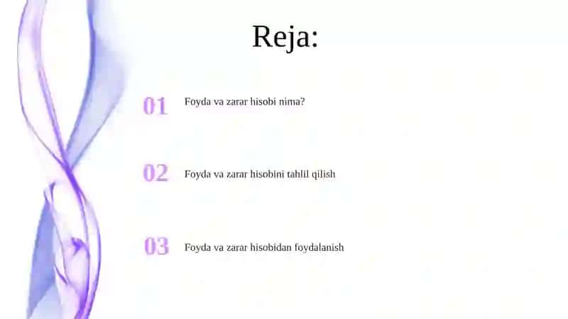 Foyda yoki zarar togrisidagi hisobot 2