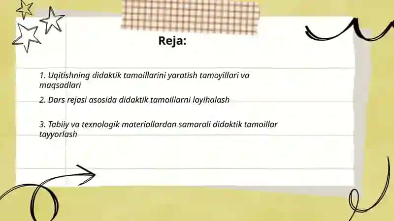 Uqitishning didaktik tamoillarini yaratish g'oyalari 2