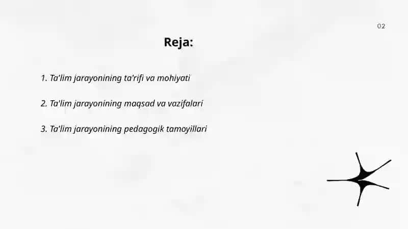 Taʼlim jarayonining mohiyati 2