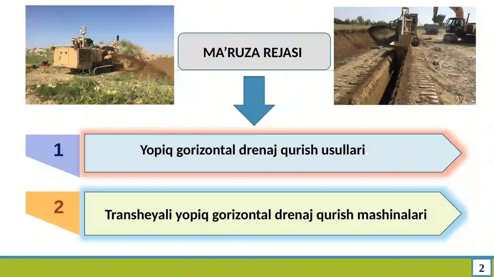 YOPIQ GORIZONTAL DRENAJ QURISH MASHINALARI 2