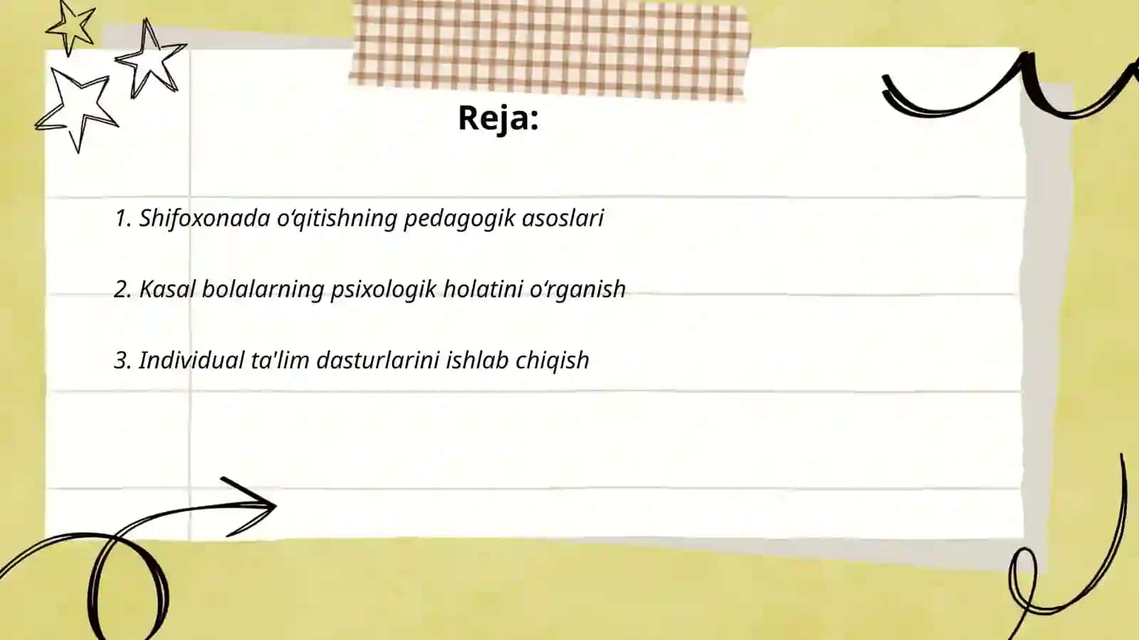 Shifoxonalarda uzoq davolanuvchi maktab o'quvchilarini ta'lim va tarbiyalash konsepsiyasi 2