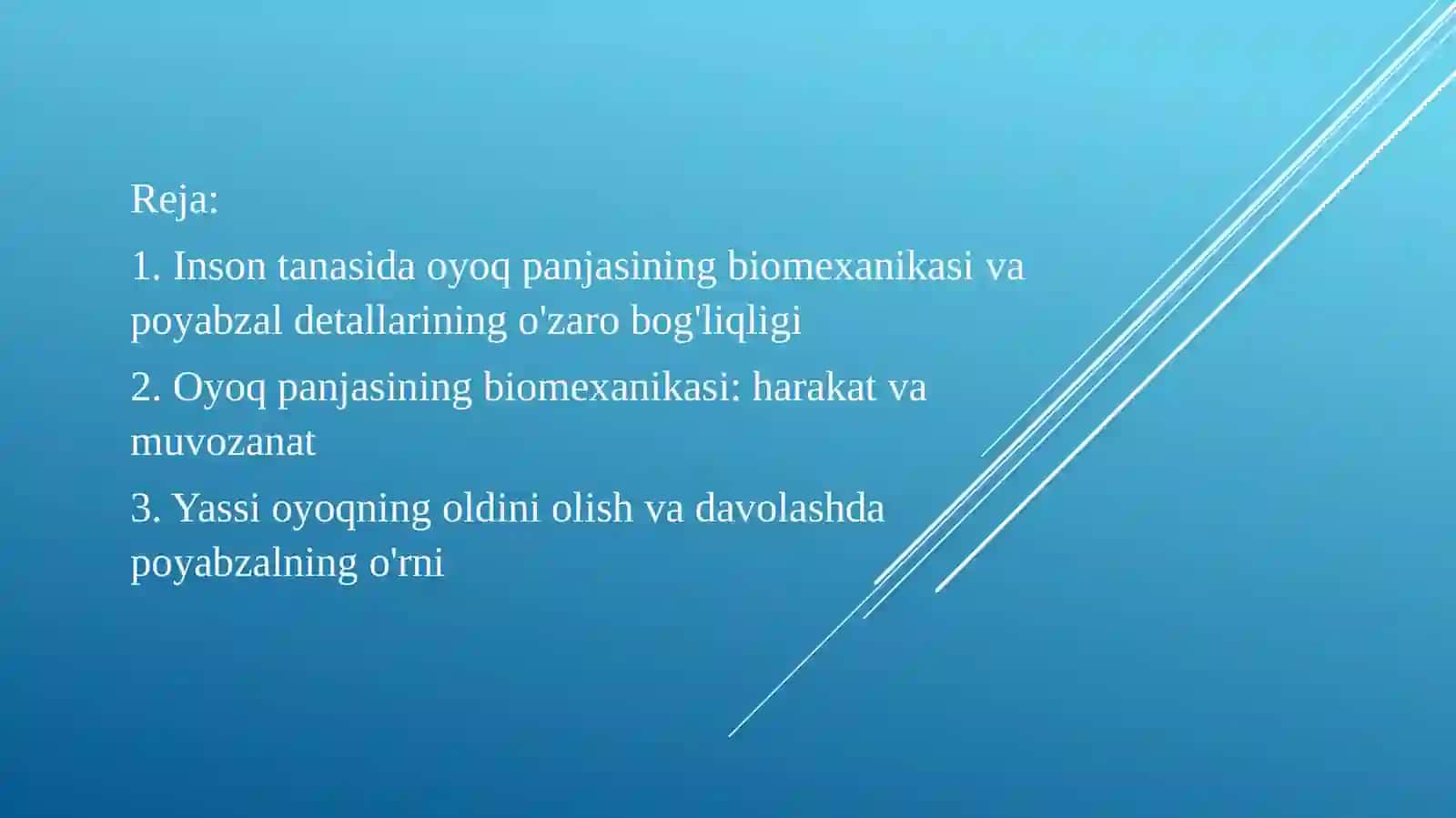 Odam tanasida oyoq panjasining biomexanikasi bilan poyabzal detallarining ishi o‘rtasidagi bog‘liqlik 2