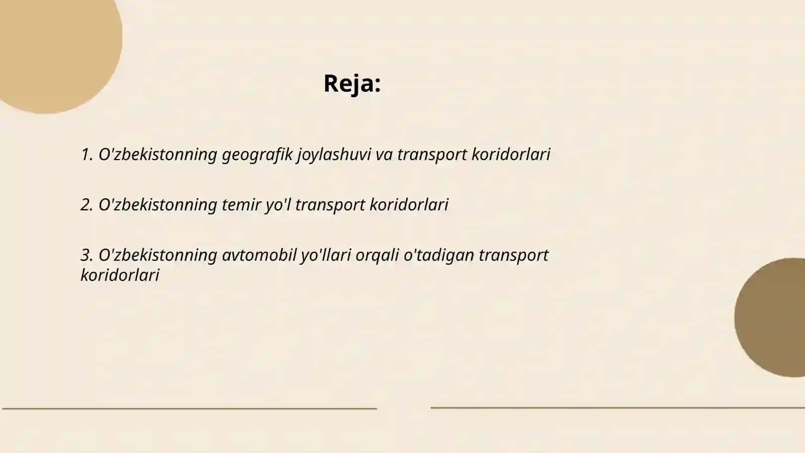 Oʻzbekiston respublikasining xalqaro transport koridorlari 2