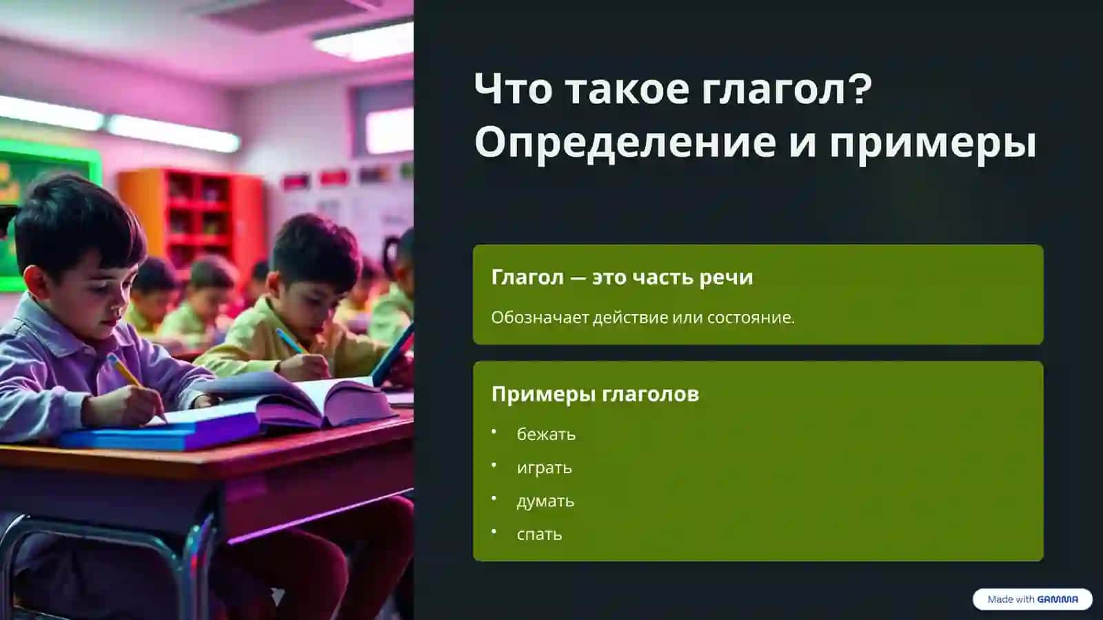 Глагол Часть речи (3 класс) 2