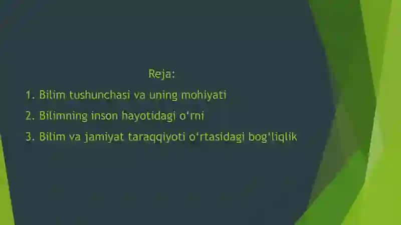 Bilim nima uchun kerak 2