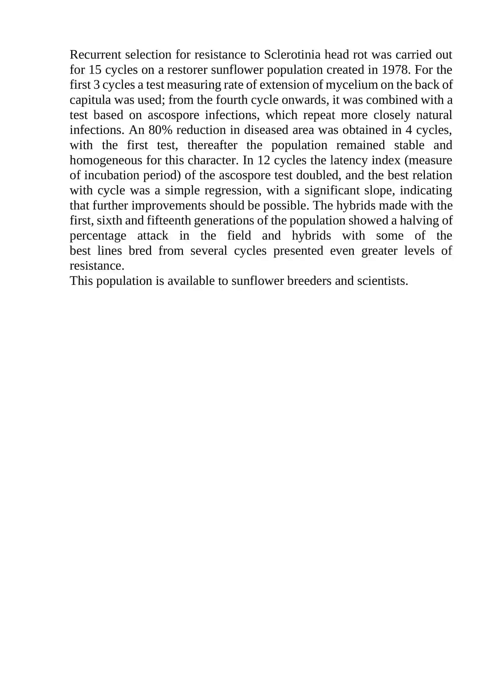 Breeding Strategies for Sunflower (Helianthus annuusL.) 2