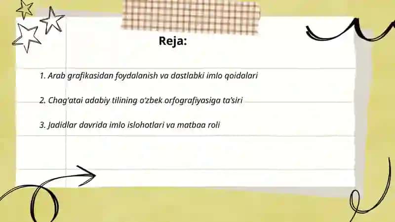 O'zbek orfografiyasining tarixiy taraqqiyoti 2