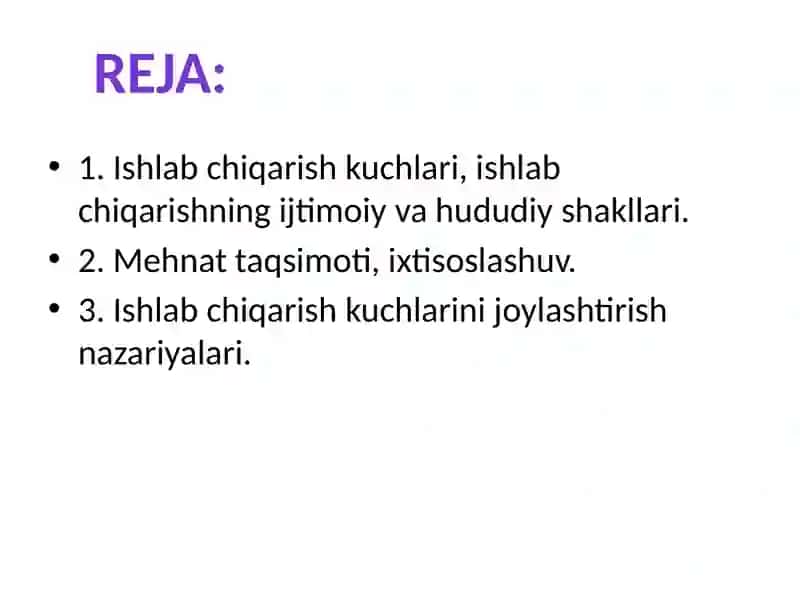 Ishlab chiqarish kuchlari joylashtirish qonuniyatlari va tamoyillari 2