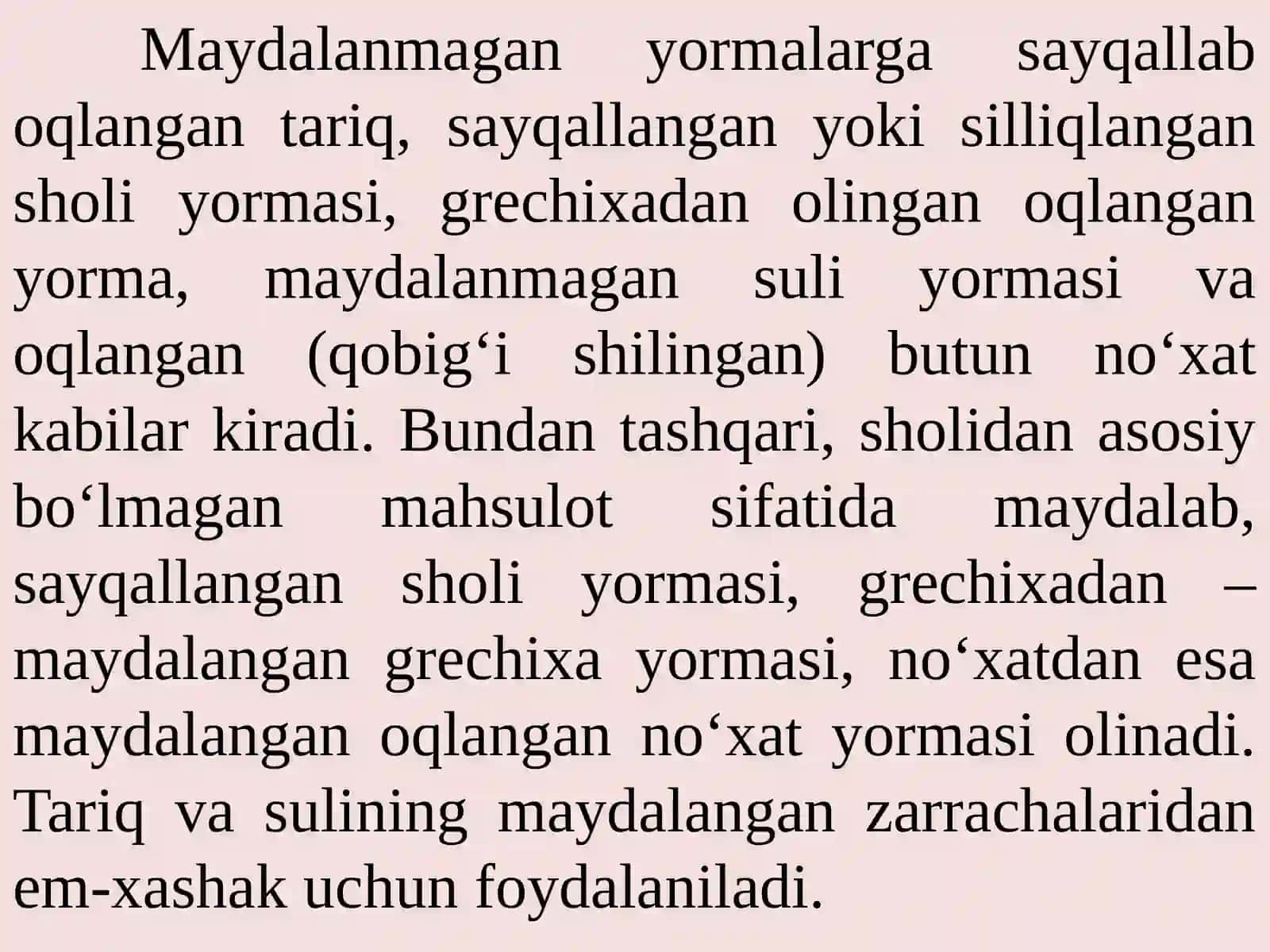 TARIQdonidanyormaishlabchiqarishTEXNOLOGIYASI 2